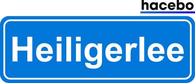 Hacebo - Plaatsnaam Sticker - 29x10 CM - Heiligerlee sticker - Verkeersborden sticker - grappige cadeaus - Heiligerlee