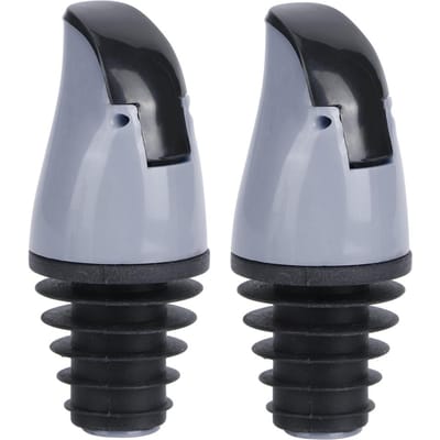 2 Stuks Olie Fles Schenktuit Stopper voor Wijn Sojasaus Azijn Flessen Keuken Accessoire Grijs grijze kleur