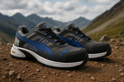 Veiligheidsschoenen S1P SRA HRO Puma 64.259.0 - Grijs/Zilver/Blauw - Maat 43 (Art. 64.259.0)