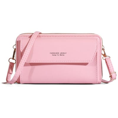 Sac bandoulière petit format à trois compartiments pour femmes, Pochette pour téléphone portable, Porte-cartes, Portefeuille, Porte-monnaie et Sacs à main