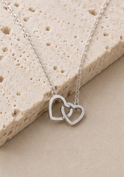 Luxe ketting - verguld - Stijlvolle ketting - Zilverkleurig - Roestvrijstalen -Cadeau Voor Vrouwen- cadeau -Valentijn - Liefde - Verrassing