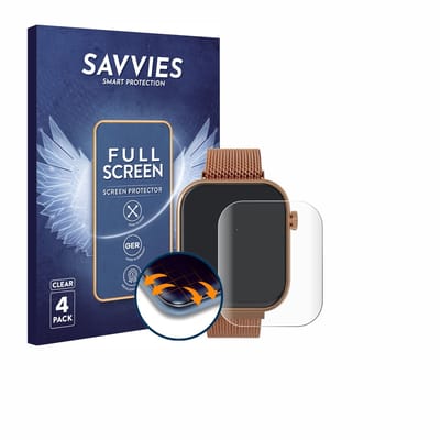 Savvies - Screenprotector voor Techmade M-GLAM011 1.75" - Folie Beschermfolie transparant volledig dekking 4 Stuks