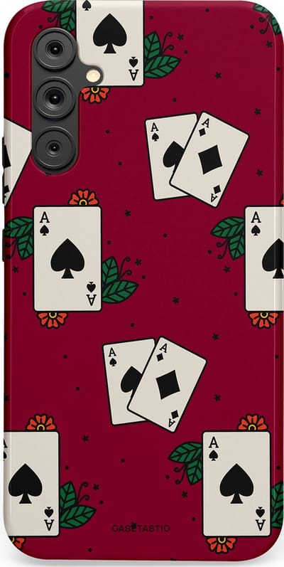 Casetastic Hoesje Geschikt voor Samsung A34 (5G) - Stijlvolle Beschermende Duo-layer Case - Casino Aas