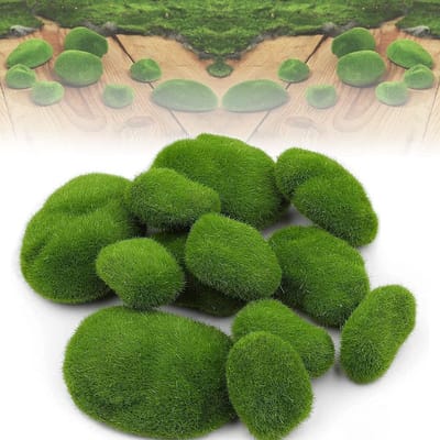 Dailygoods- Mosballen 10 Stuks - Kunstmatige Decoratie - Nep Mos - Groen Mos - DIY Creaties - Lichtgewicht Schuim - Kunstmos