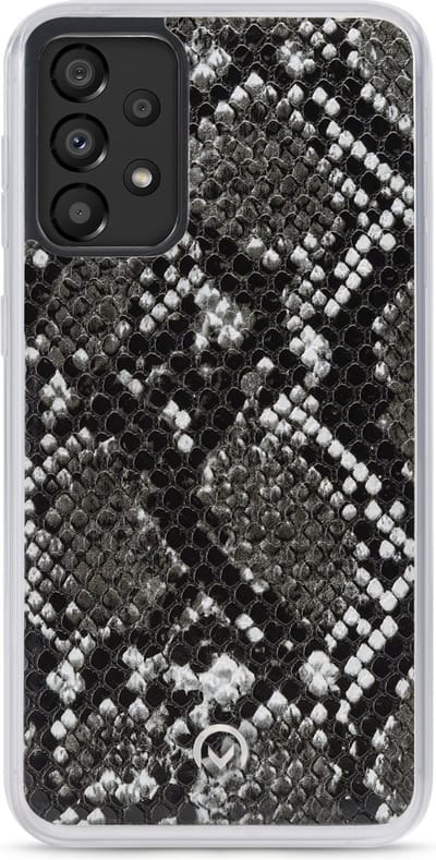Mobilize - Samsung Galaxy A33 5G Hoesje - Uitneembare Gelly Wallet Case met Pasjeshouder Slangen Zwart