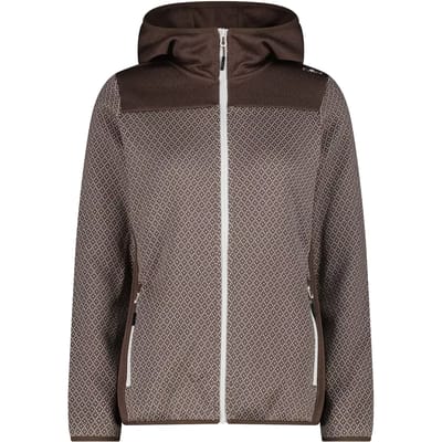 Dames fleece met capuchon CMP Knit Tech