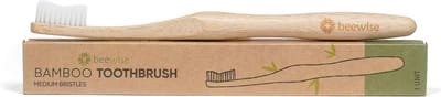 Bamboe Tandenborstel | Set van 4 stuks | Natuurlijk en Vegan | Biologisch Afbreekbaar | BPA-Vrij | Ergonomic Design | Plasticvrij | Bamboo Toothbrush | Medium Bristles x 4 units