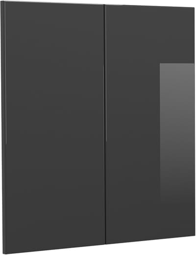 Vicco R-Line Keukenfront – 59.2 x 59 cm meubelfront voor de hangkast Antraciet Hoogglans