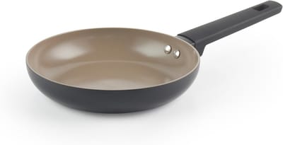 20 cm Keramische Koekenpan – Gerecycled Aluminium, Gezonde PFOA- en PFAS-vrije Anti-aanbaklaag, Geschikt voor Inductie, Eenvoudig Schoon te Maken, Koelblijvende Handgreep
