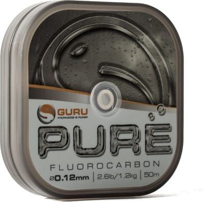 Guru - Pure Fluorocarbon | 0.12mm | 50m - Transparant