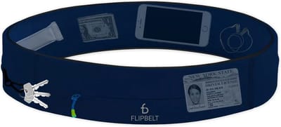 Flipbelt Zipper Donker Blauw - Runningbelt - Hardloopriem - S