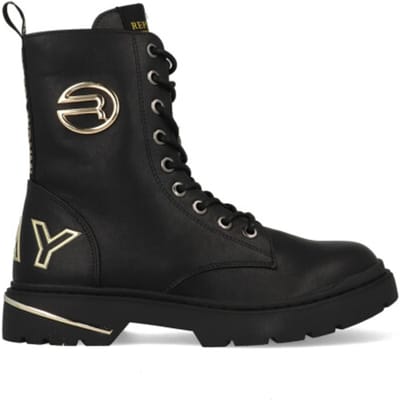 Replay Joplin 8 Veterboots - Laarzen Met Veters - Meisjes - Zwart - Maat 32