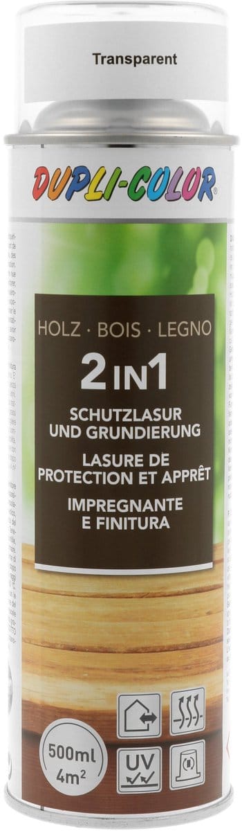 DupliColor Houtbeits Transparant Spuitbus 500ml