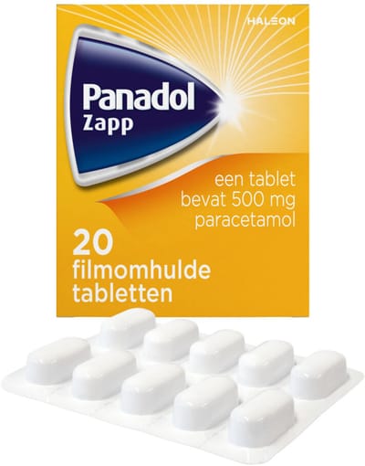 Panadol Zapp 500mg - 2 x 20 tabletten
