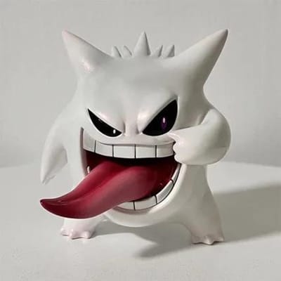 9cm Pokemon Gengar Figuur Transparant Model Schattige Anime PVC Actiefiguur voor Kamerdecoratie Collectie Cadeau voor Fans 9cm with box white