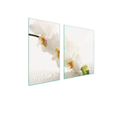 TMK ArtDeko - Snijplank - Glas - 100x52 cm - Orchidea