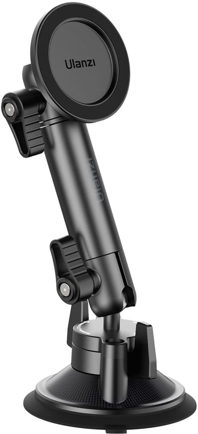 Ulanzi ZJ06 Magsafe Telefoonhouder - Met Krachtige Zuignap - Uitschuifbaar tot 34 cm - Kunststof en Aluminium - Zwart