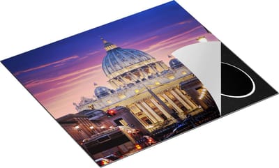 Chefcare Inductie Beschermer Sint Pietersbasiliek in Rome, Italië - 60x50 cm - Afdekplaat Inductie - Kookplaat Beschermer - Inductie Mat