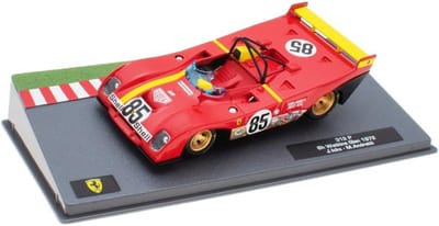 Miniatuur Raceauto 1:43 Schaalmodel 312 P - 6u Waktins Glen 1972