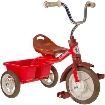 Kinder driewieler - Loopfiets buiten - Buiten spelen - Gemaakt in Italië - Leeftijd 2-5 jaar - Rood