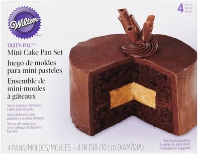 Wilton Bakvorm Mini - voor Cakes en Desserts - Set/2 - 4 x 10 cm