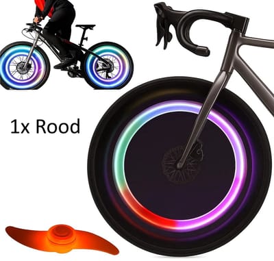 Spaakverlichting I Fietslicht Wiel I Fietswielverlichting I Fietslamp Wiel I LED Fietsverlichting I Rood I 1 Stuk