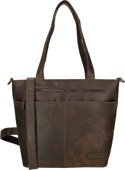 Enrico Benetti Medium Shopper Dames - Schoudertas - Leer - Hunter - Bruin