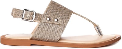 Metallic zilveren sandalen - 40