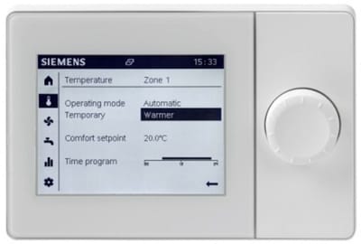 Brötje / Siemens QAA74 Kamerthermostaat 611/100 & 611/101 – Wandregelaar CV Ketel | QAA74.611 BSB Bedieningseenheid