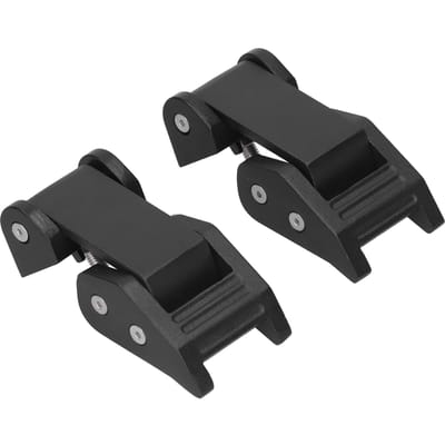Kit de Loquet de Capot Moteur en Alliage d'Aluminium Noir Adapté pour Jeep Wrangler Gladiator black