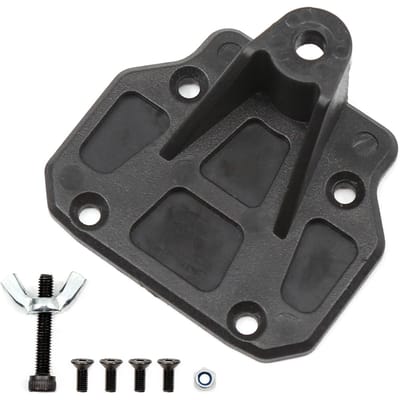 Metalen reservewielrek Reservewielbeugelwiel met LED-lichtvervanging voor Axiale SCX10 III Jeep NO LED Light zwart