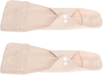 Wasbaar Maandverband - Herbruikbare Pads - Persoonlijke Hygiëne - Zacht Ademend Katoen - 2 Stuks 34 cm - Beige