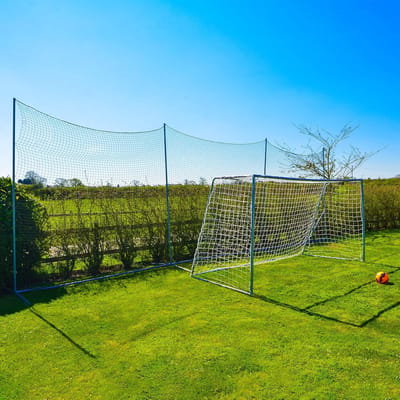 Ball Stop Net - Bal Vanger - Sport Bescherming - Modulair Verstelbaar - 30ft Breed - Zwart