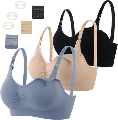 Comfortabele borstvoedingsbh zonder draad, naadloze zwangerschap bralette voor moeders met ondersteuning en verstelbare bandjes