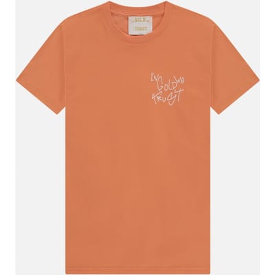 In Gold We Trust The Koston Slim Fit Flamingo Size: XS | T-Shirts Outlet | Unisex | Oranje