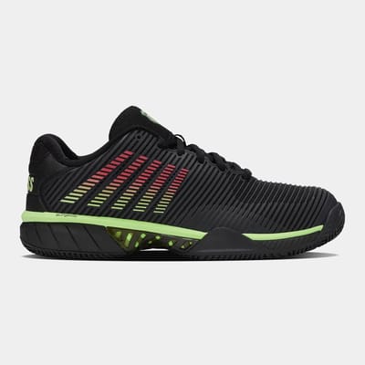 K-SWISS Tennisschoenen Hypercourt Express 2 Clay Black/soft Neon Green/neon Lava Mens 42.5