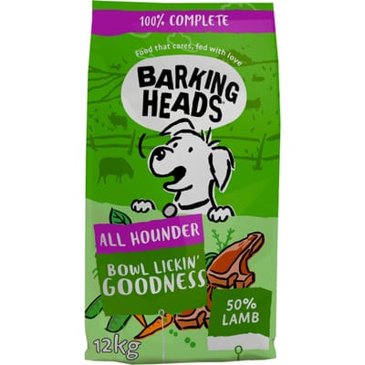 12 kg Barking Heads All Hounder Chop Lickin' Lamb droog hondenvoer