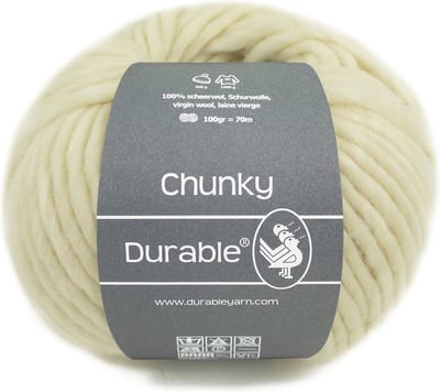 Durable Chunky - 326 ivory - 100% Scheerwol