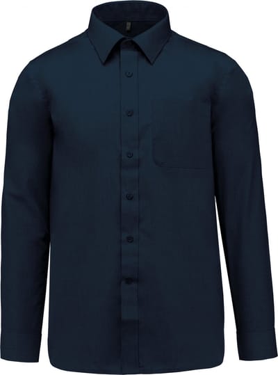 Luxe Herenoverhemd 'Jofrey' lange mouwen Kariban Navy Blue maat XL