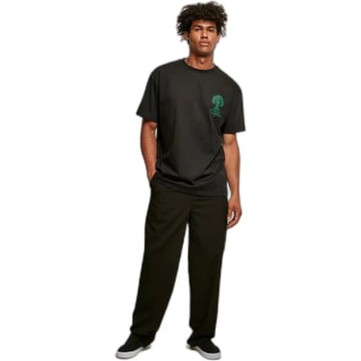 Urban Classics - Organic Tree Logo Heren Tshirt - S - Zwart
