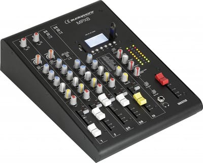 Audiophony MPX6 6-kanaals livemixer met effecten en USB/SD/BT speler