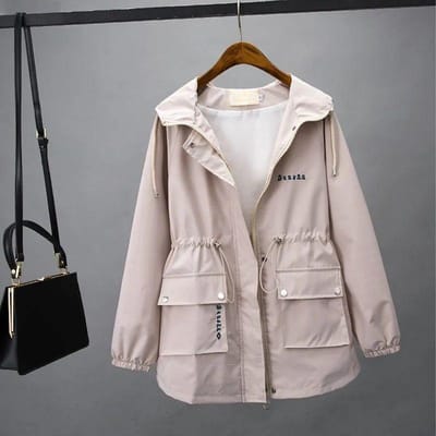 Jas Damesjas Alles-match Casual Lente en Herfst Dameskleding Dames College Stijl Koreaanse Windbreaker Dames S beige