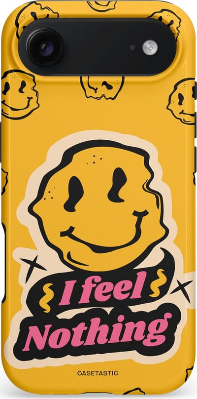 Casetastic hoesje geschikt voor Apple iPhone Air - MagSafe - Dubbellaagse bescherming - Alles is niks - Fashion Case - Okergeel Zwart Zand