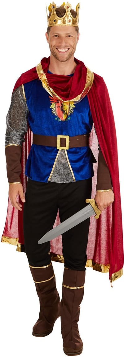 dressforfun - Herenkostuum koning L - verkleedkleding kostuum halloween verkleden feestkleding carnavalskleding carnaval feestkledij partykleding - 301217