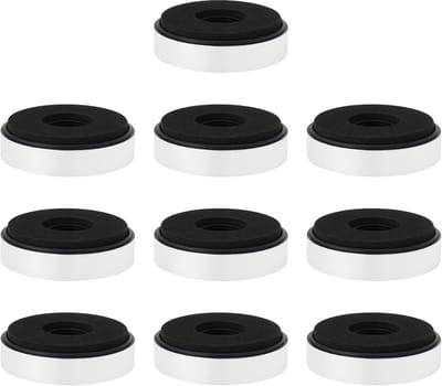 10 Stuks Speaker Isolation Feet Pads - Rond - Audio Demping - CD Versterker - Voorversterker - Zilver 40x11mm