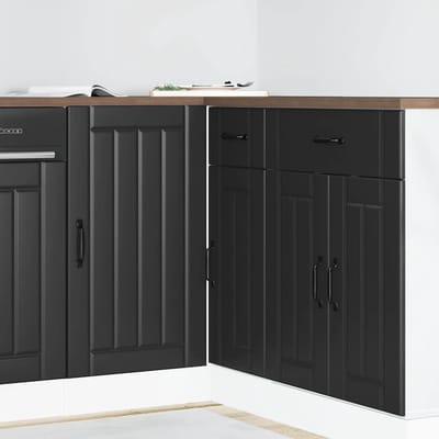 vidaXL - Onderkast - "Lucca" - Zwart - Bewerkt - Hout