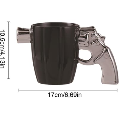Creatieve Mode Persoonlijkheid Mokken Model Pistolen Kop Mijnen Modellering Kop Koffiemok Melkmok Valentijnsdag Grappige Cadeaus 350ml