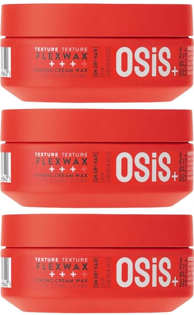 3x Schwarzkopf Professional Osis+ Flexwax 85 ml