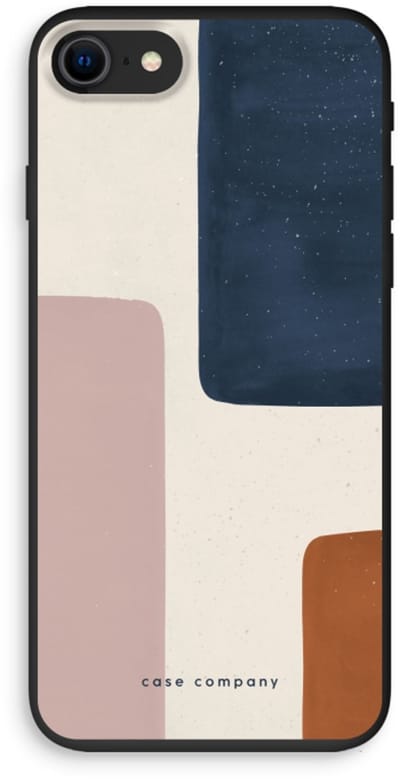 Case Company® - Hoesje geschikt voor iPhone SE 2020 hoesje - Geo #5 - Biologisch Afbreekbaar Telefoonhoesje - Bescherming alle Kanten en Schermrand