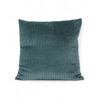 Dog's Companion - Oud groen sierkussen 45x45cm in luxe ribcord van 100% katoen | saliegroen en muted green kussen voor bank en interieur - Oud groen double ribcord sierkussen